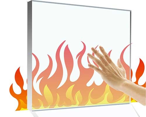 Flameproof glass